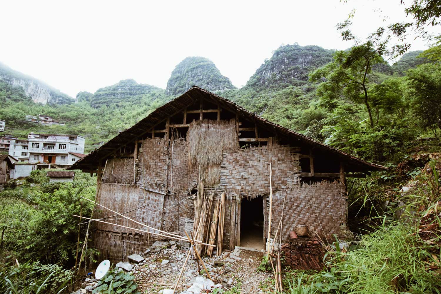 Mountain village home.